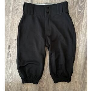 Alleson Youth Black Baseball Pants Knickers Short Style Small